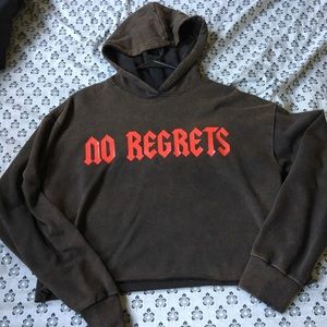 !Never worn!Forever21“No regrets” crop top sweater